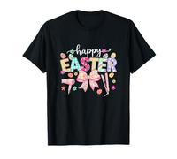 Happy Easter Hair Stylist Tools Bow Tie Hunting Colorful Egg T-Shirt