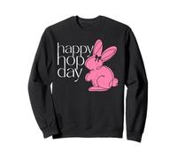 Happy Easter Happy Hop Day Cute Bunny Design Sweatshirt