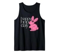 Happy Easter Happy Hop Day Cute Bunny Design Tank Top