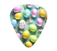 Happy Easter Holiday Print 12 Pieces Guitar Picks For Guitars And Ukulele, Unique Guitar Present