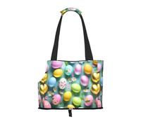 Happy Easter Holiday Print Pet Tote Bag, Foldable Single Shoulder Pet Carrier For Small Pets Dogs Cats