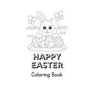 Happy Easter Kids Coloring Book