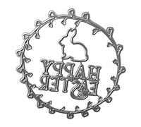Happy Easter Metal Cutting Dies Scrapbooking Album Paper Craft Gifts Clear Stamps for Card Making Animals
