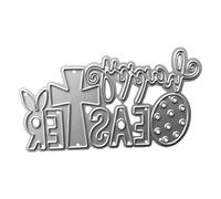 Happy Easter Metal Cutting Dies Scrapbooking Album Paper Craft Gifts Embossing Die Cut Machine