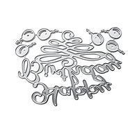 Happy Easter Metal Cutting Dies Stencil Scrapbooking Album Paper Card Mold Metal Cutting Dies Stencils