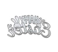 Happy Easter Metal Cutting Dies Stencil Scrapbooking Album Stamp Paper Cards Embossing Decor Craft Metal Dies For Paper Crafting