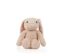 Happy Easter Mini Bunny Plush - Brown Soft Cuddly Rabbit Toy - Small Easter Bunny Teddy for Baskets, Egg Hunts & Seasonal Gifts - Pastel Spring Decoration