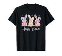 Happy Easter Minimal Bunny Hoppy Design Cute Hoppy Bunny T-Shirt