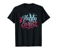 Happy Easter Minimal Bunny Hoppy Design Festive Easter T-Shirt