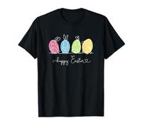 Happy Easter Minimal Bunny Hoppy Design Minimal Easter T-Shirt