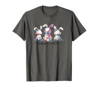 Happy Easter Minimal Bunny Hoppy Design Springtime Bunny T-Shirt