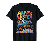 Happy Easter Monster Truck Easter Eggs Toddler Boys Kids T-Shirt