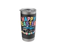 Happy Easter Monster Truck Spring Eggs Stainless Steel Insulated Tumbler