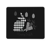 Happy Easter Non-Slip Rubber Base Mouse Pad with Lock Edge, Large Extended Desk Mat for Enhanced Game Work