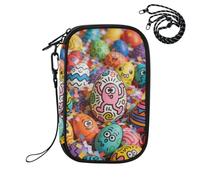 Happy Easter Pattern RFID Blocking Family Passport Holder, Waterproof Travel Document Organizer Wallet for Women Men, Credit Card Case Travel Essentials