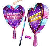 HAPPY EASTER Pinata with stick - Party fun game - Big 41cm x 38cm