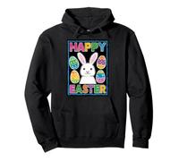 Happy Easter Pop Art Easter Bunny Easter Eggs Funny Cute Pullover Hoodie