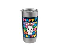 Happy Easter Pop Art Easter Bunny Easter Eggs Funny Cute Stainless Steel Insulated Tumbler
