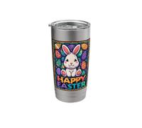 Happy Easter Pop Art Easter Bunny Easter Eggs Funny Cute Stainless Steel Insulated Tumbler