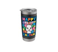 Happy Easter Pop Art Easter Bunny Easter Eggs Funny Cute Stainless Steel Insulated Tumbler