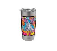 Happy Easter Pop Art Easter Bunny Easter Eggs Funny Cute Stainless Steel Insulated Tumbler