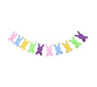 Happy Easter Rabbit Bunny Ball for Banner Garland Wall Hanging Bunting Flag Decoration Photo Prop