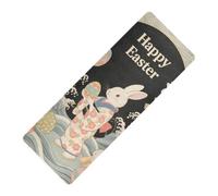 Happy Easter Rabbit Japanese Style printed mens yoga mat Thick 1 mm for gym non slip, with carrying bag tapete para ejercicio 71x26 inches
