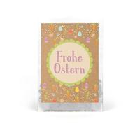 Happy Easter Seed Bags Set of 10 - Flower Seeds Guest Gift for Easter with Colourful Easter Design - Seed Gift for Easter Party, Guests or Customers Logbuch-Verlag