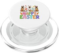 Happy Easter Three Cute German Shepherds Cosplay Bunny Gnome PopSockets PopGrip for MagSafe
