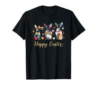 Happy Easter Three Spring Bunny Hoppy Cute Rabbit Spring T-Shirt