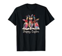 Happy Easter Three Spring Bunny Hoppy Whimsical Bunny Spring T-Shirt