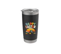 Happy Easter Tractor Egg Hunt Farm Sunset Stainless Steel Insulated Tumbler