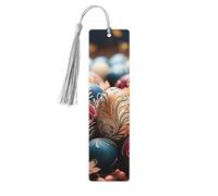 Happy Easter Wood Bookmark for Book Lovers Birthday Teachers Gift, Handmade Craft Book Marks Ornaments with Tassel Exquisite Reading Page Markers for Men Women