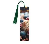 Happy Easter Wood Bookmark for Book Lovers Birthday Teachers Gift, Handmade Craft Book Marks Ornaments with Tassel Exquisite Reading Page Markers for Men Women