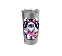 Happy Easter Yeti Abominable Snowman Bunny Ears Eggs Kids Stainless Steel Insulated Tumbler