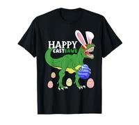 Happy Eastrawr T Rex Dinosaur Shirt Kids Easter Bunny Egg T-Shirt