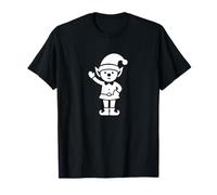 Happy Elf Hello - Santas Little Helper Design T-Shirt