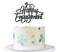 Happy Engagement Cake Topper Wedding Bridal Shower Cake Supplies We Still Do Just Engaged Bachelorette Party Decorations Black Glitter