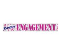 Happy Engagement Foil Banner, 12-Feet