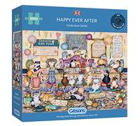 Happy Ever After 1000 Piece Jigsaw Puzzle for Adults | Cat Jigsaw Puzzle | Linda Jane Smith | Sustainable Puzzle for Adults | Premium 100% Recycled Board | Gibsons Games