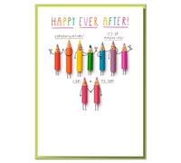 Happy Ever After! Rainbow-Themed Wedding or Civil Partnership Card