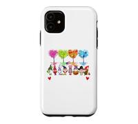 Happy Everything Gnomes Every Seasons All Year Tree Case for iPhone 11