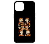 Happy Face Hello Fifth Grade Cute Womans Back to School Case for iPhone 13