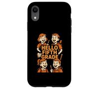 Happy Face Hello Fifth Grade Cute Womans Back to School Case for iPhone XR