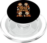 Happy Face Hello Fifth Grade Cute Womans Back to School PopSockets PopGrip for MagSafe