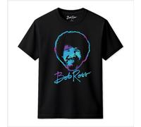 Happy Face T-Shirt Bob Ross Black 4XL