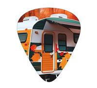 Happy Fall Camper Leaf Exceptional Guitar Pick – Single-Side Full-Print, Abs Material Plectrum – Diverse Thickness For Varied Music Experience – Ideal For Guitars And Ukuleles,Guitar Pick,