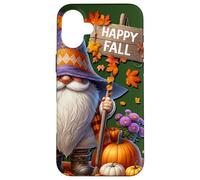 Happy Fall Gnome With Farm Fresh Pumpkins And Autumn Vibes Case for iPhone 16 Plus