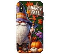 Happy Fall Gnome With Farm Fresh Pumpkins And Autumn Vibes Case for iPhone X/XS