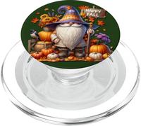 Happy Fall Gnome With Farm Fresh Pumpkins And Autumn Vibes PopSockets PopGrip for MagSafe
